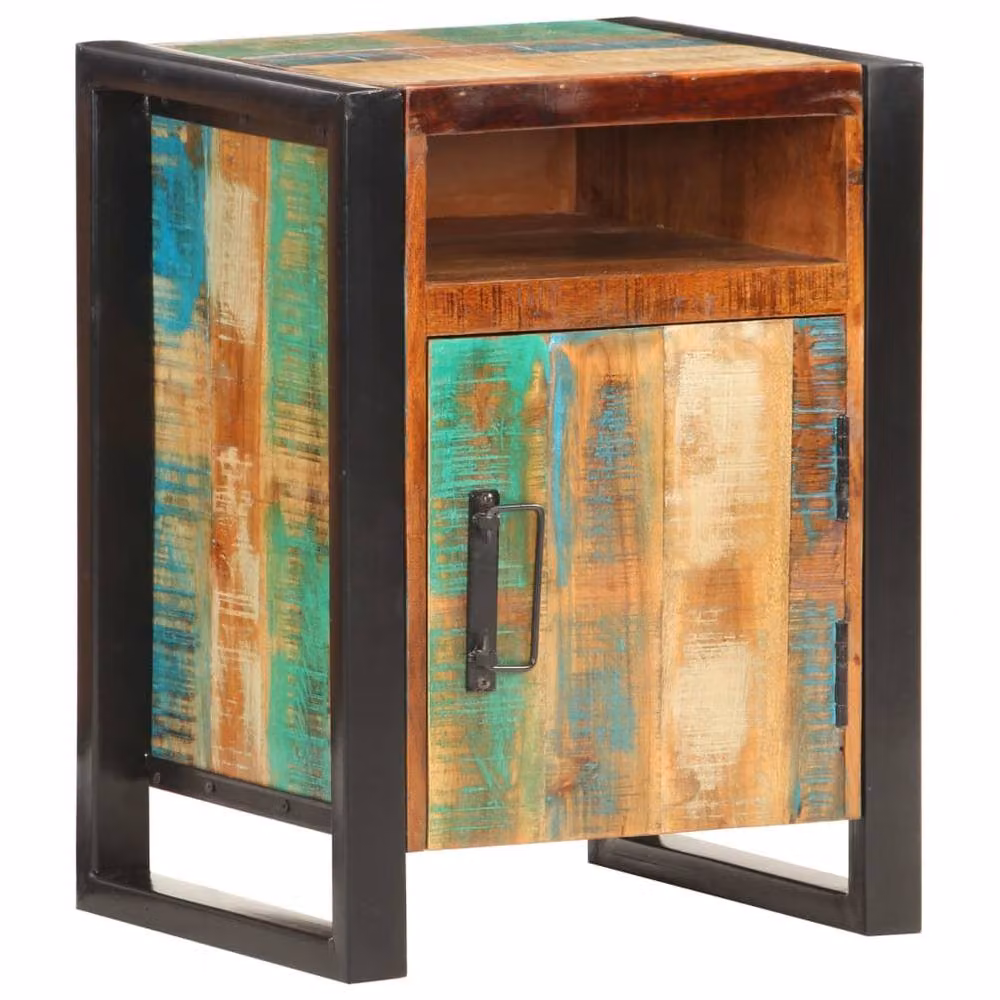 Berkfield Home Bedside Cabinet in Brown Solid Acacia Wood, W/D/H: 40 x 35 x 55 cm – 6