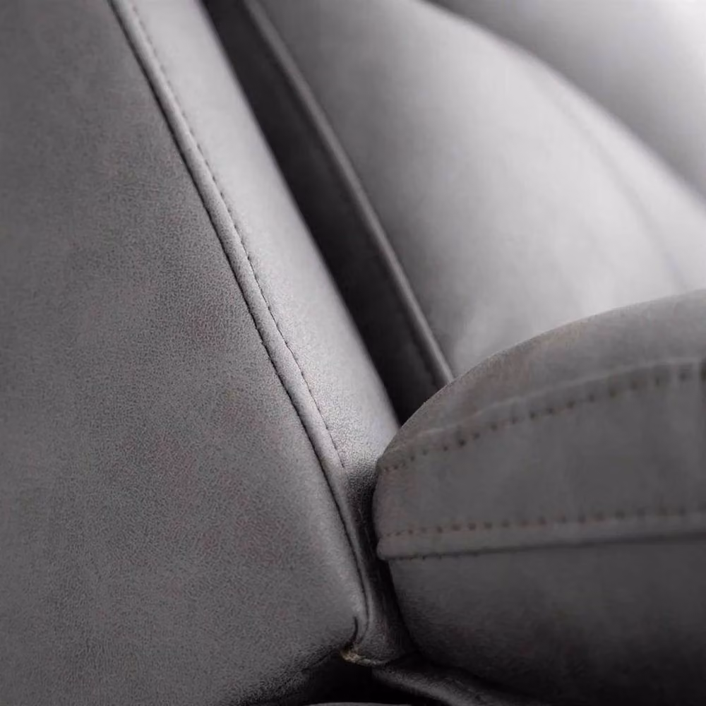 Furnishings For Less UK Lucy Electric Reclining 2 Seater Fabric Sofa in Ink Grey with USB Charging – 2