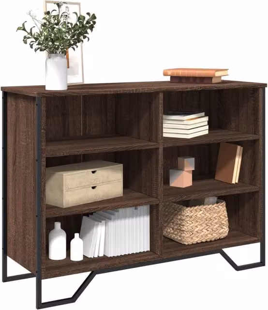 Berkfield Home Modern Sideboard in Brown Oak, W/D/H: 101 x 35.5 x 74.5 cm – 1