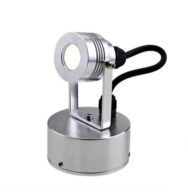 Elstead Lighting Elite Outdoor Small Adjustable LED Spotlight Wall Fitting in Grey Anodised Aluminium IP54
