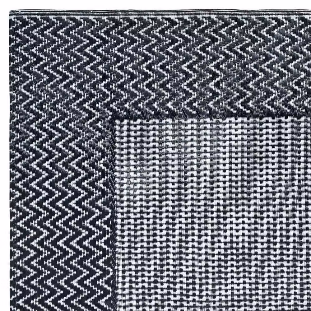 Berkfield Home Grey Herringbone Outdoor Garden Carpet, W: 160 cm, D: 230 cm – 4