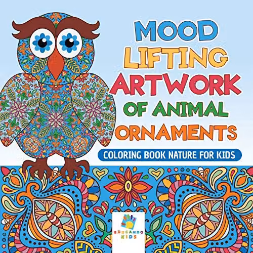 Educando Kids Animal Ornaments Nature Colouring Book for Children