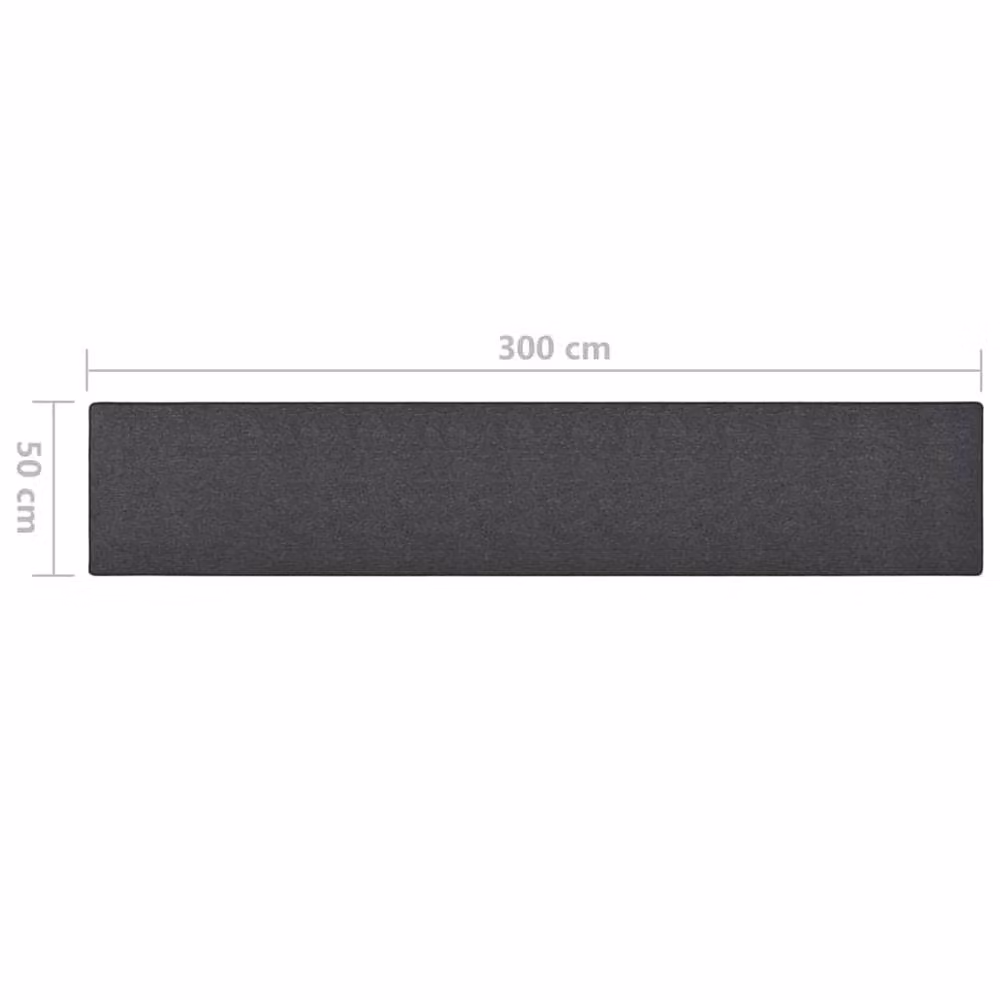 Berkfield Home Anthracite Carpet Runner, W: 50 cm, L: 300 cm – 3