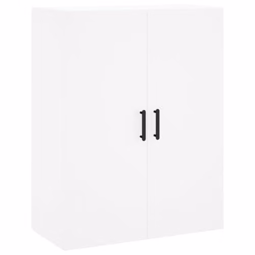 vidaXL Modern Wall Mounted Cabinet in White W/D/H: 69.5 x 34.0 x 90.0 cm – 1