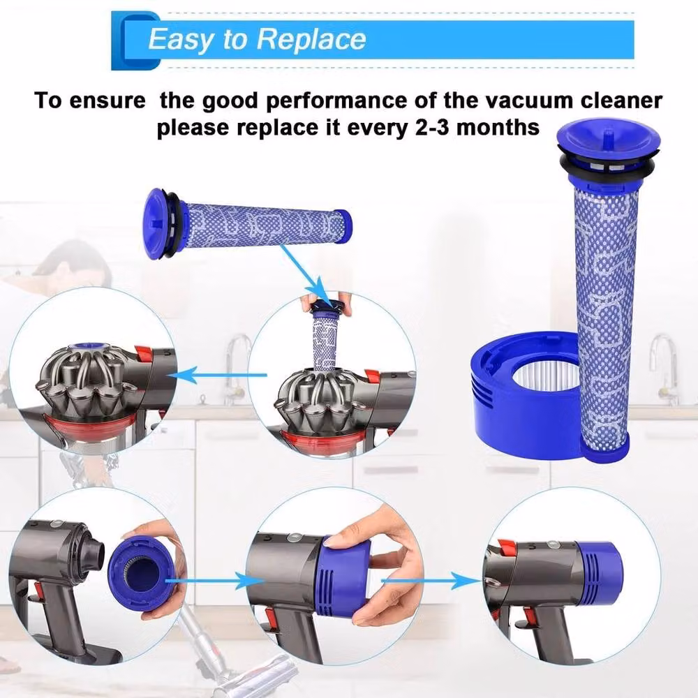 NESTLUNE 5 Pack Animal Filter Kit in Blue, W/D/H: 100 x 15 cm – 2