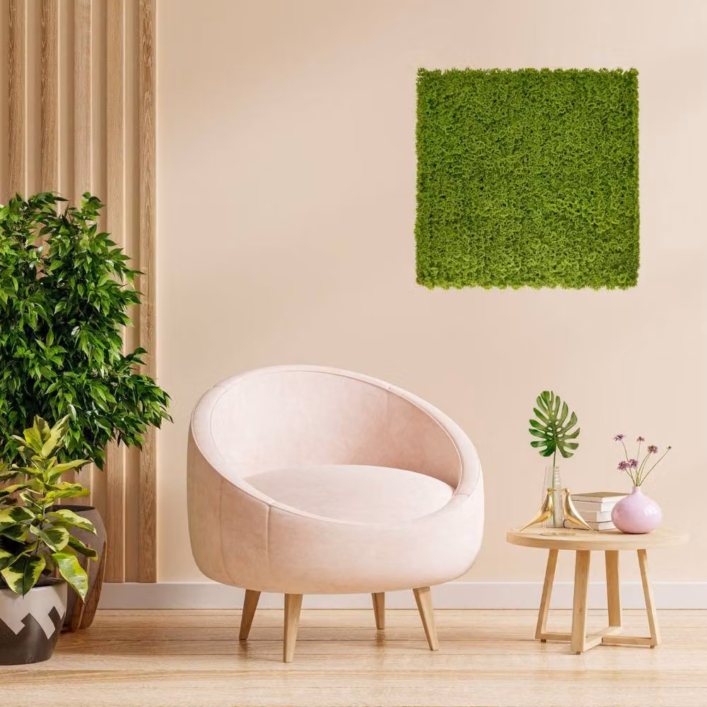 Ark Mat Moss Artificial Plant Wall Panel, Green, W: 100 cm, H: 100 cm – 8