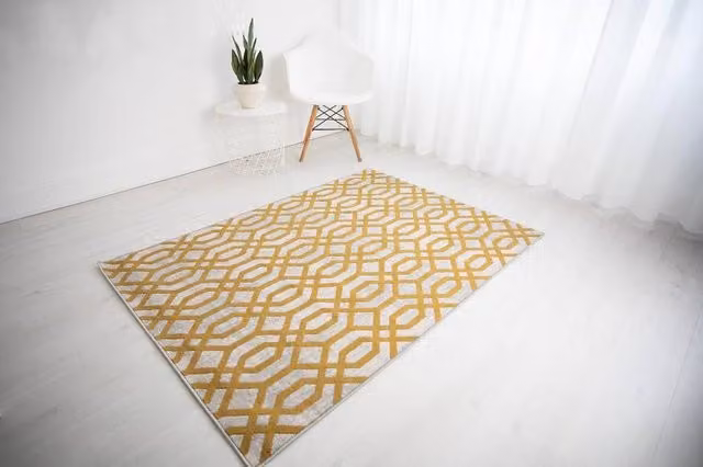 DS Living Bellagio Geometric Rug in Beige and Anthracite, W: 120 cm, L: 170 cm – 1