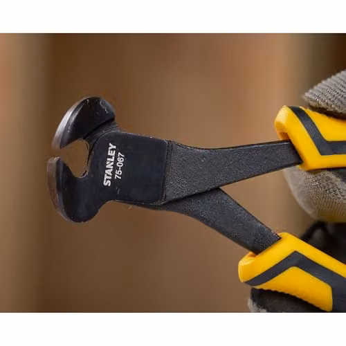 Stanley Control Grip End Cutting Pliers in Yellow and Black – 4
