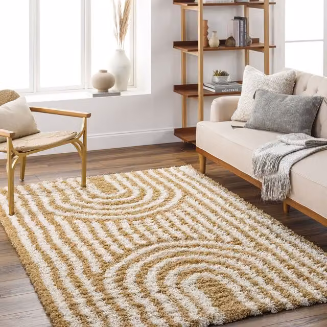 Livabliss Urban Shag Modern Camel Plush Pile Living Room and Bedroom Rug W: 200 cm, D: 290 cm