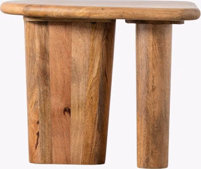 Perch & Parrow Henderson Modern Mango Wood Side Table in Brown