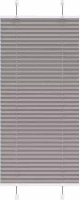 Berkfield Home Single Pleat Fabric Blind in Anthracite and Black, W: 55 cm, H: 150 cm – 1