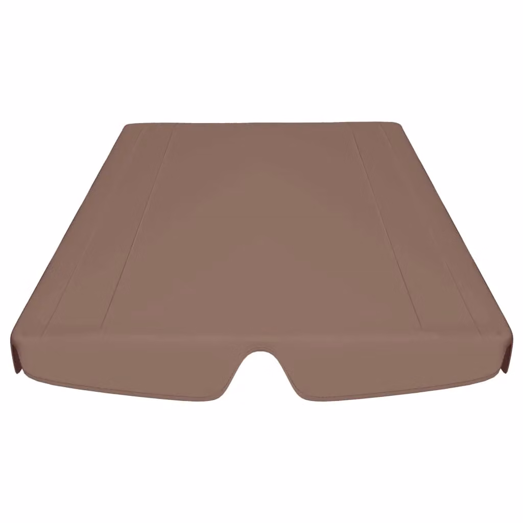 Berkfield Home Replacement PVC-Coated Garden Swing Canopy in Brown, W: 150 cm, D: 105 cm, H: 70 cm – 2