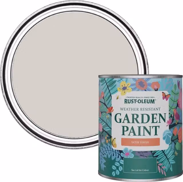 Rust-Oleum Garden Paint in Satin Gloss Finish, Purple and Grey, 0.75 l