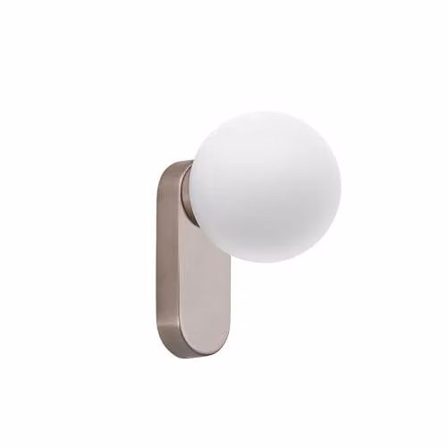 Netlighting Faro Barcelona Mabe LED Globe Wall Light in Grey and Silver with Warm White 3000K, IP44 Rated
