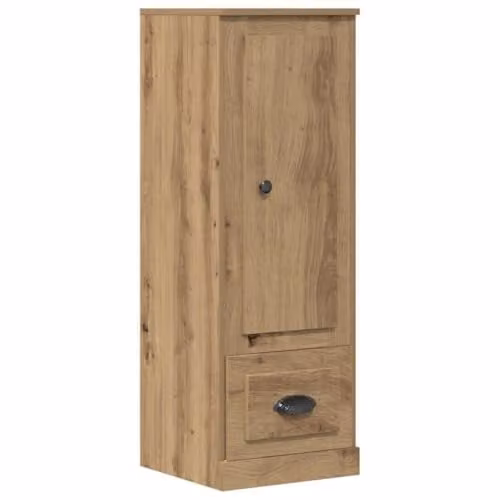 vidaXL Highboard in Artisan Oak, Brown, W/D/H: 36 x 35.5 x 103.5 cm