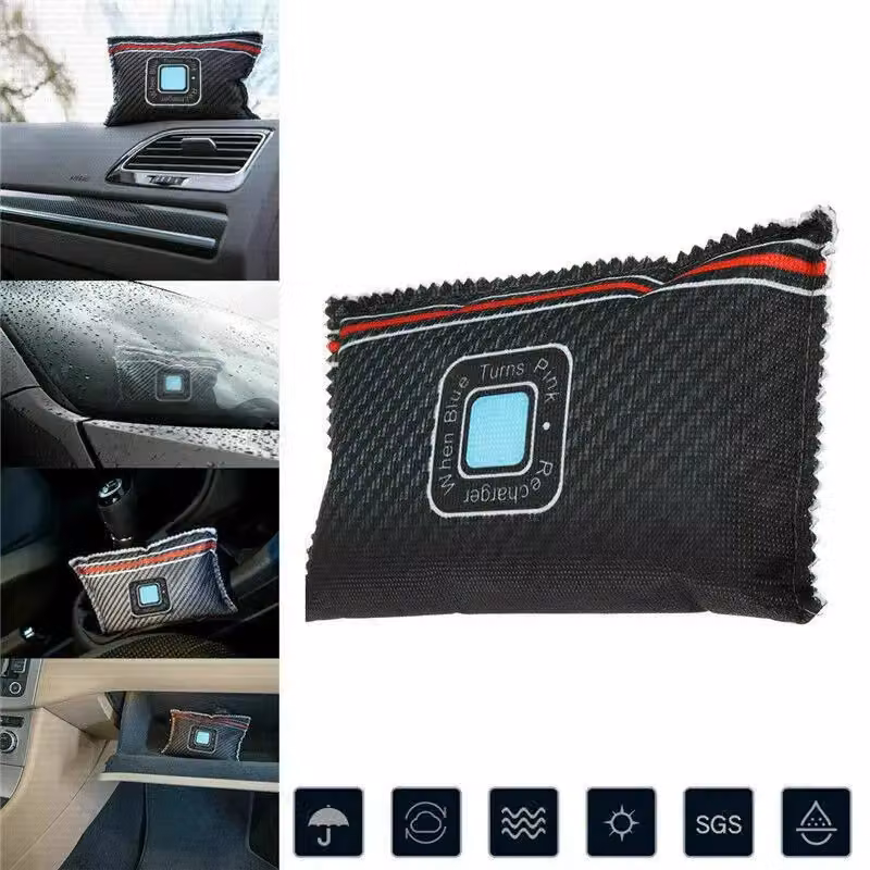 Dyzi Reusable Car Dehumidifier Moisture and Condensation Absorber, 2 x 400g, Black – 3