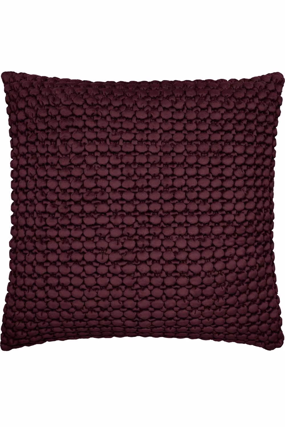 Appletree Bobble Velvet Square Cushion in Red and Purple, W/D/H: 55 x 55 x 55 cm – 2