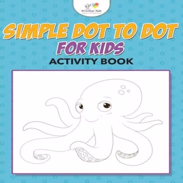 Kreative Kids Simple Dot to Dot Activity Book for Children, Multicolour Paperback