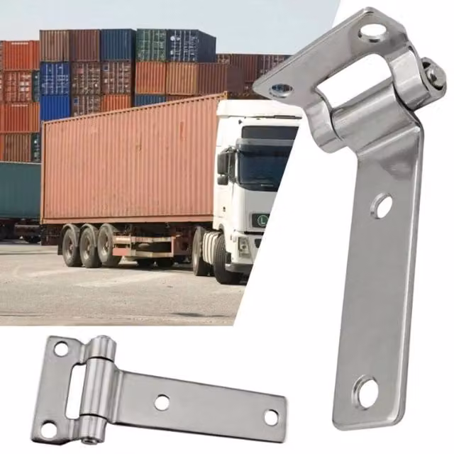 SPETLEK 2-Pack Stainless Steel T-Strap Door Hinges in Silver, W: 52 cm, H: 1000 cm