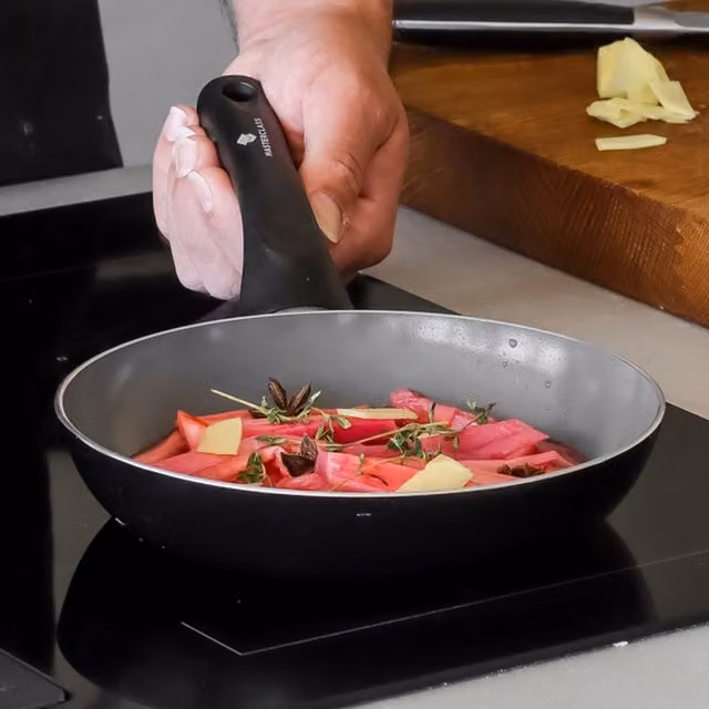MasterClass Can-to-Pan 20cm Ceramic Non-Stick Frying Pan, Grey