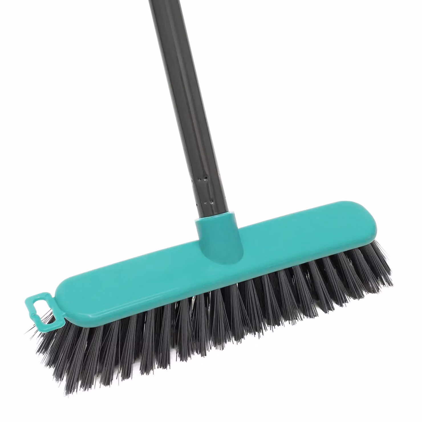 JVL Lightweight Outdoor Hard Bristle Sweeping Brush Broom in Turquoise – 2