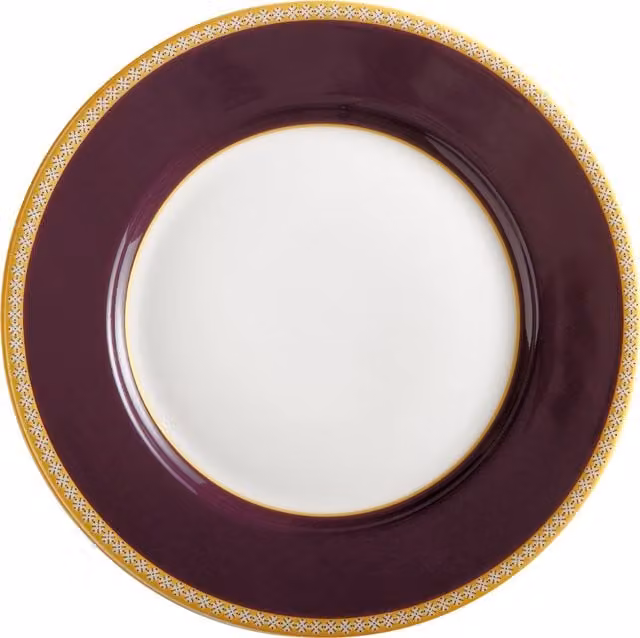 Maxwell Williams Teas C's Kasbah Violet High Rim Side Plate in Brown, Purple and Gold