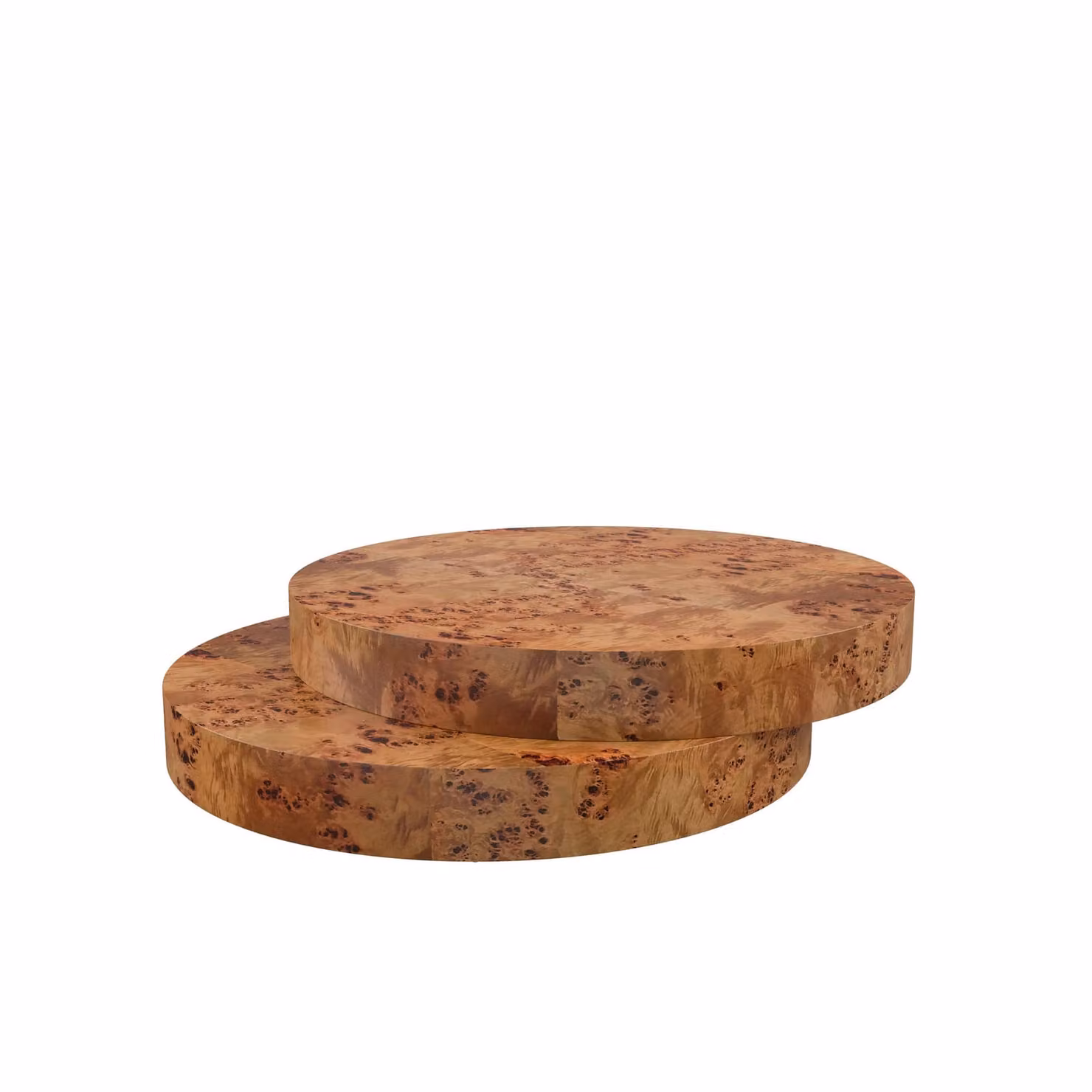 Dome Deco YUXI Art Deco Brown Wood Coffee Table
