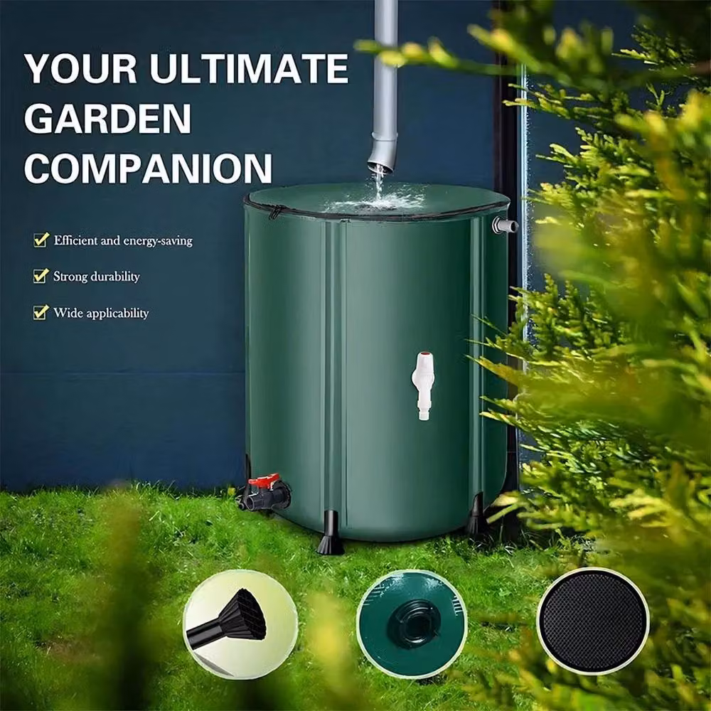 NESTLUNE 160 L Green Rainwater Tank Water Butt Collector – 3