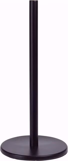 Nordara Black Stainless Steel Freestanding Kitchen Roll Holder with Weighted Non-Slip Base