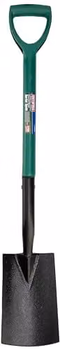 Faithfull Tools Essentials Border Spade, Green, H x W x D: 93 x 14.5 x 10 cm