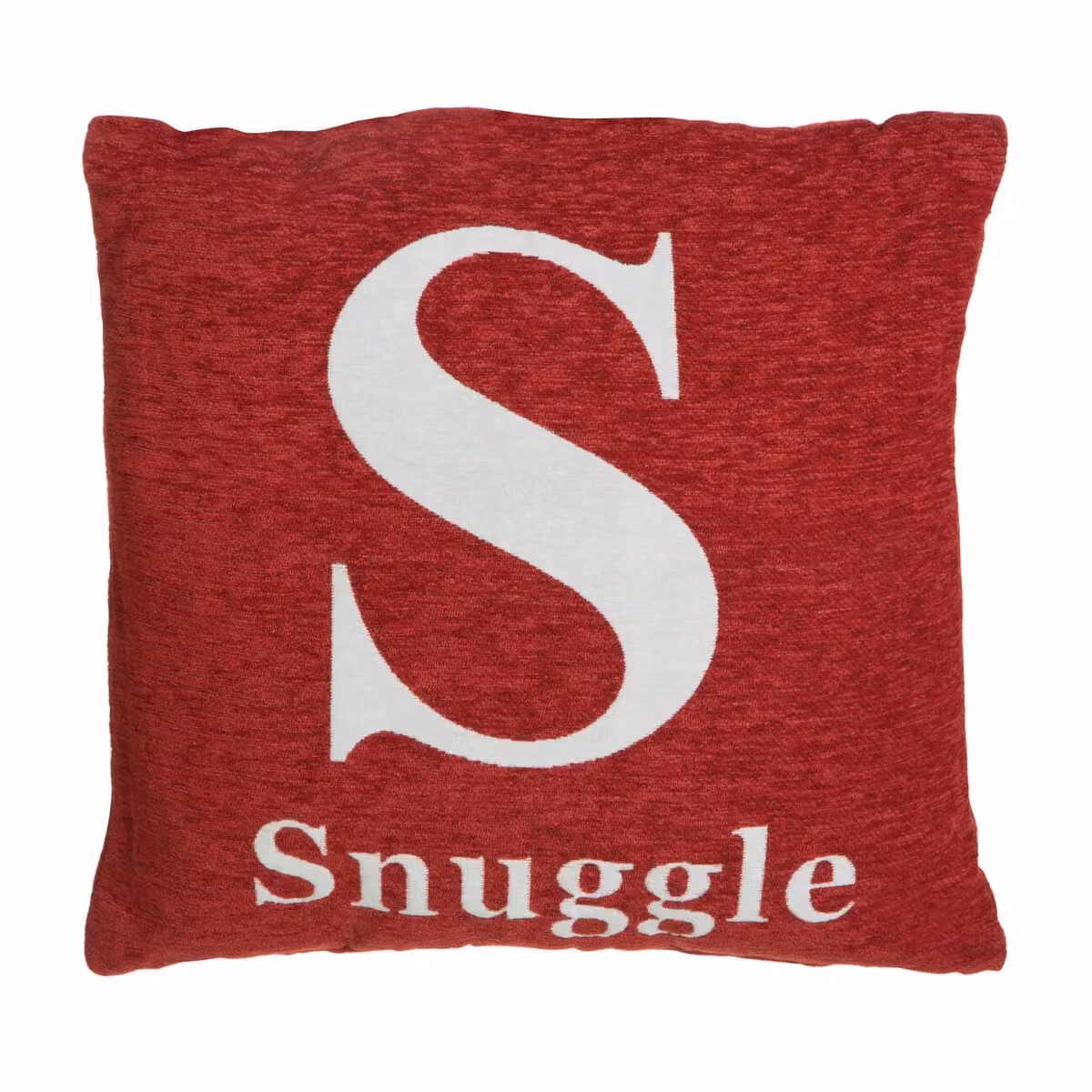 Orsina Snuggle Words Red Chenille Cushion, W/D/H: 45 x 45 x 45 cm – 3