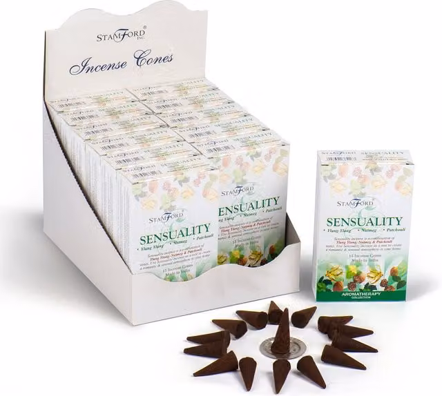 Stamford Sensuality Floral Incense Cones for Relaxation, White