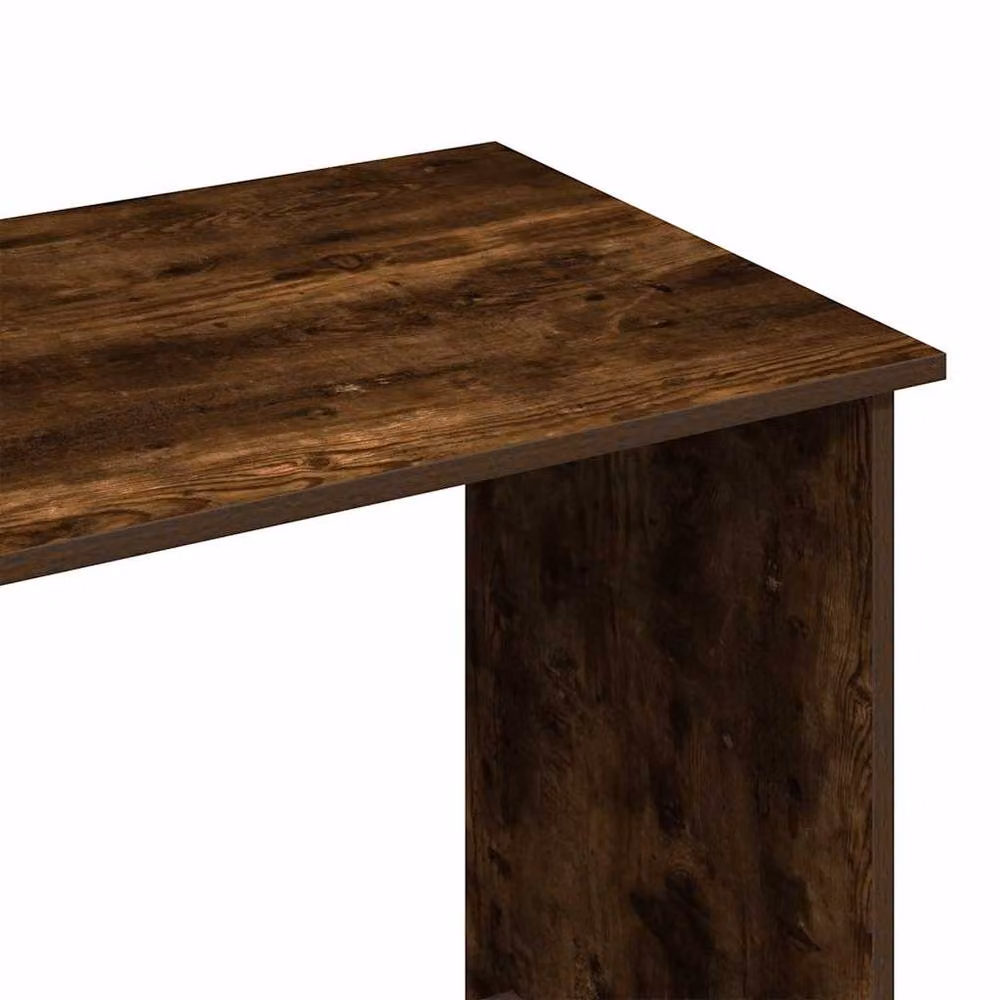 Berkfield Home Smoked Oak Writing Desk in Brown, W/D/H: 102 x 50 x 75 cm – 7