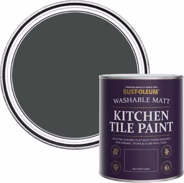 Rust-Oleum Kitchen Tile Paint in Matt Finish, After Dinner Green, 0.75 l