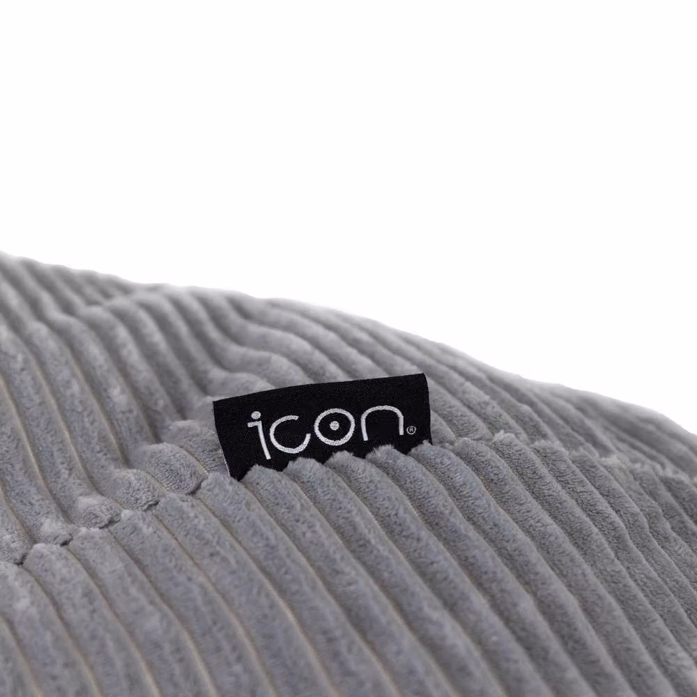 icon Dalton Corduroy Bean Bag Recliner in Grey – 4