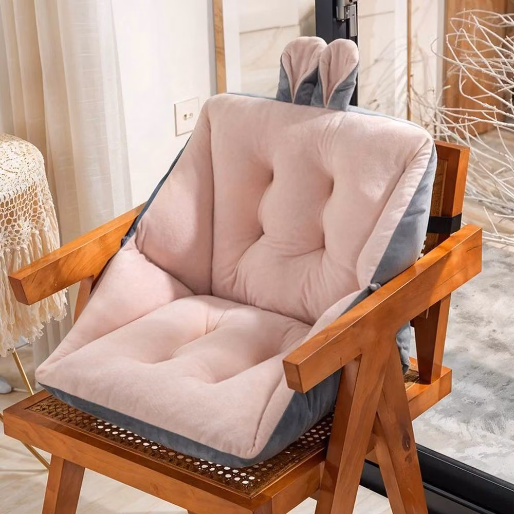 SPETLEK Soft Plush High Back Chair Cushion in Pink, W/H: 100 x 190 cm – 3
