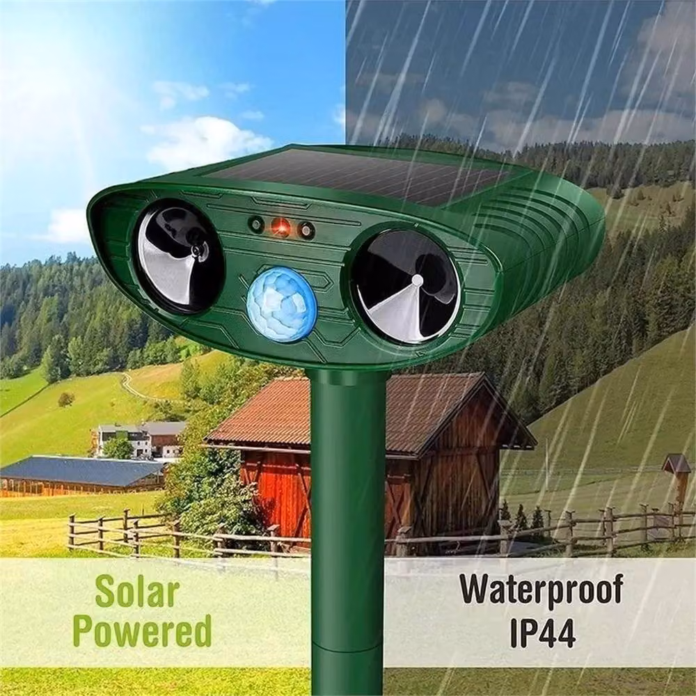 SPETLEK Battery Ultrasonic Garden Animal and Bird Deterrent Repeller in Green – 5