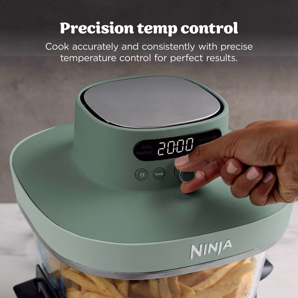 Ninja CRISPi PRO 5-in-1 Glass Air Fryer AS090UKGN, Green – 3