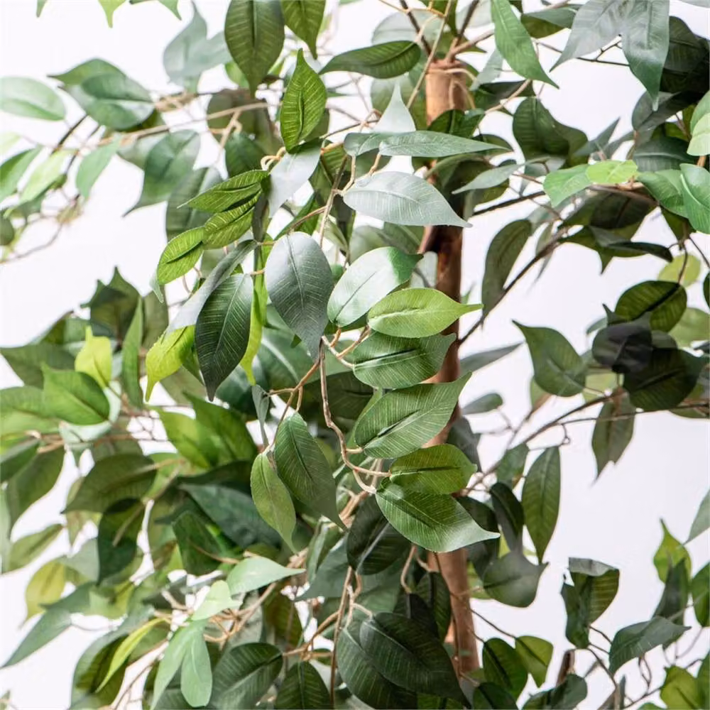Garden Gear Artificial Ficus Tree Faux Potted Plant in Green and Multicolour, Height: 120 cm – 2