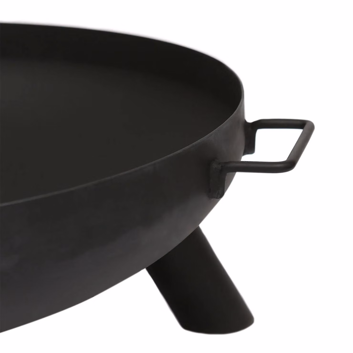 Hammer and Tongs Round Iron Fire Pit in Black, Diameter: 68 cm – 4