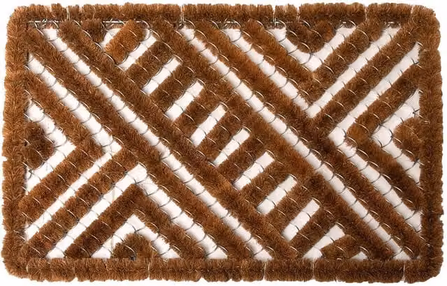 Roseley Plain Brown Coir Wire Door Mat – 1