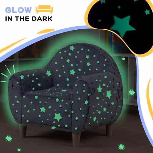 AIYAPLAY Kids Glow in the Dark Single Armchair Toddler Tub, Grey, W/D/H: 55 x 40 x 55 cm – 4