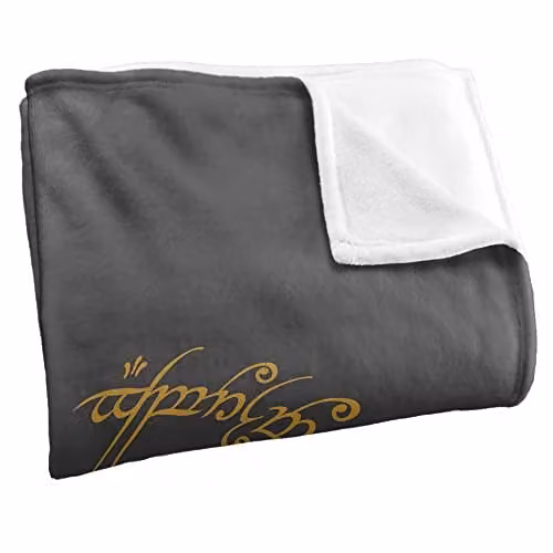 Logovision Lord of the Rings White Silky Touch Super Soft Microfibre Fleece Throw Blanket W/D/H: 152 x 127 cm – 2