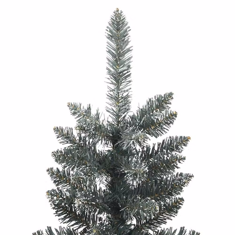 Berkfield Home Beautiful Artificial Slim Christmas Tree in Green, Height: 180 cm – 4