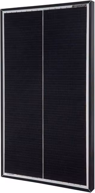 GWSOLAR 24W Monocrystalline PERC Compact Solar Panel for 12V Battery Charging in Black – 1