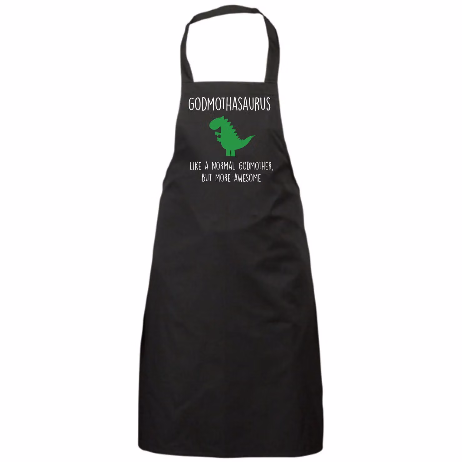 60 Second Makeover Godmothasaurus Women's Cotton Apron in Black – 2