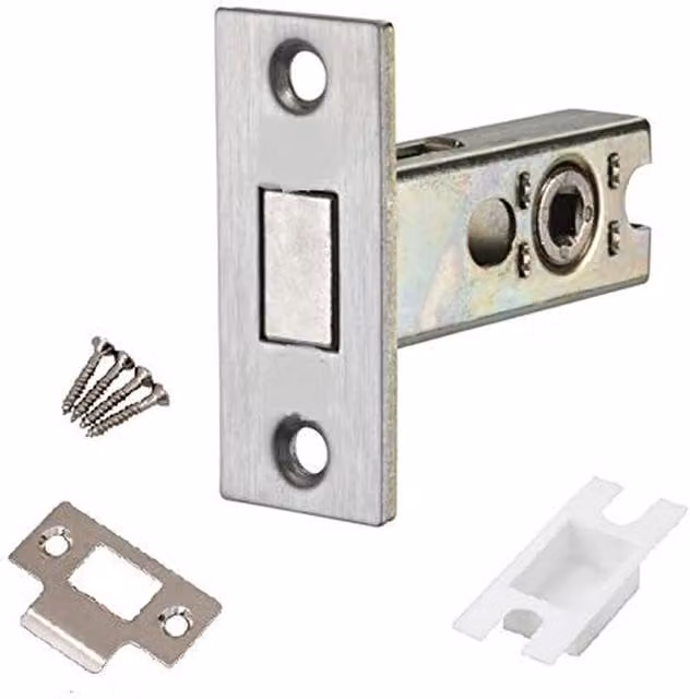 Golden Grace Dead Bolt for Bathroom Lock in Silver