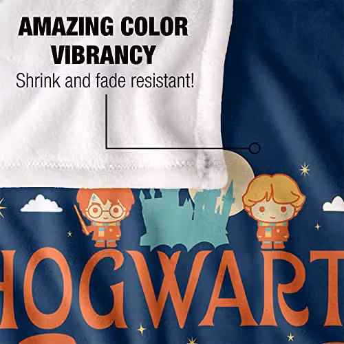 LOGOVISION Harry Potter Hogwarts is My Home Officially Licensed Super Soft Microfibre Fleece Throw Blanket, Multicolour, W/D/H: 152 x 127 cm – 3