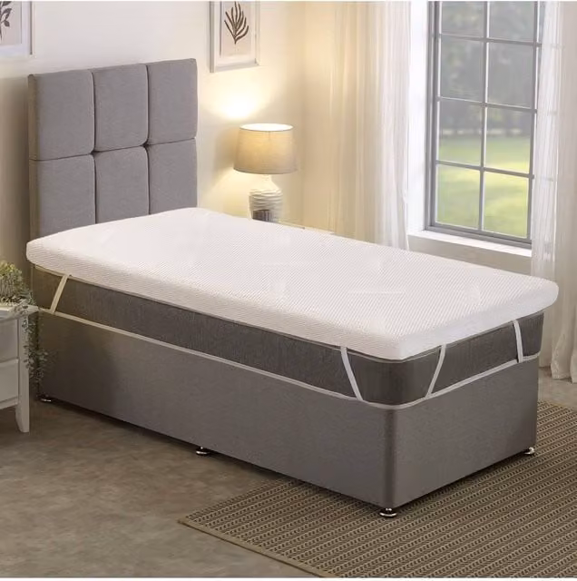 Starlight Beds Warmer Extreme Memory Foam Mattress Topper in White, King Size, W/D/H: 180 x 200 x 5.08 cm – 1