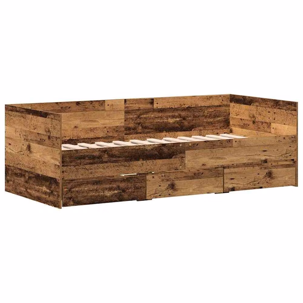 Berkfield Home Modern Daybed in Brown Engineered Wood W/D/H: 190 x 90 x 65 cm – 3